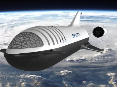 Big Falcon Rocket - BFR - 2019 - SpaceX - Spaceship 3D model