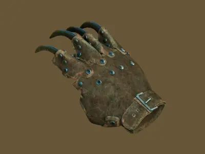 Claws Gauntlet Low-poly 3D model
