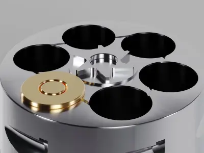 Russian Roulette - Gun Cylinder 3D model