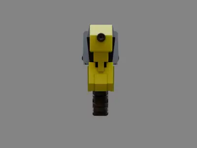 Water Gun one hand 03 Low-poly 3D model