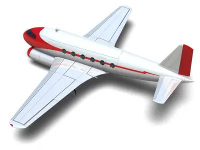 Fokker F26 3D model