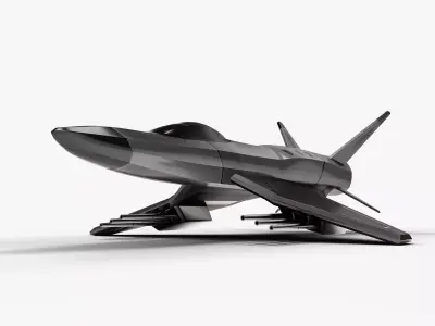 Space Ship Low-poly 3D model from CGTrader