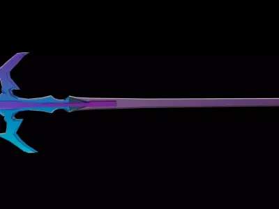 sword model Low-poly 3D model get