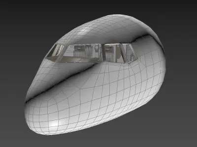 Boeing 777 - 300 Cockpit 3D model