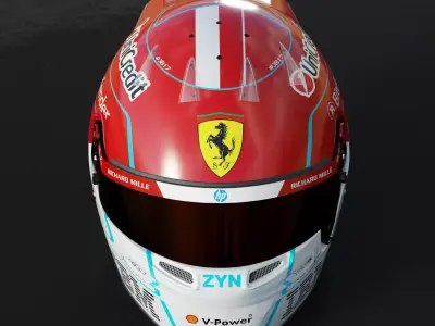 F1 Charles Leclerc Helmet 2026 3D model