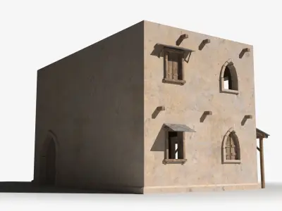 Arab x2 Low-poly 3D model