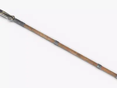 Spear V2 PBR Low-poly 3D model