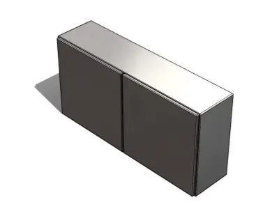 Painel Eletrico 250 x 500 x 1000 Electrical Panel Dubble Door 3D model