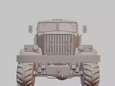Detailed 3D Printable Truck Model  3D print model