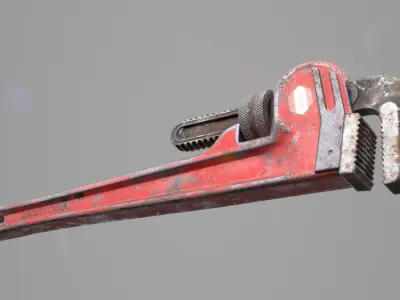 Game Ready Wrench Low-poly 3D model