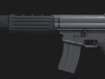 Daewoo K1a Korean SMG 3D model