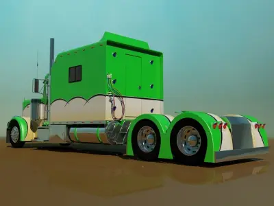 379 Legacy Semi Truck 3D model