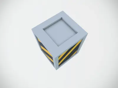 Beam Base Low-poly 3D model