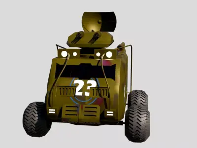 Military Armoured Vehicle Low-poly 3D model
