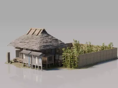Traditional Japanese House 18 3D model