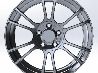 19 inch Spider Alloy Wheel  3D model