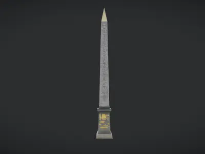 Luxor Obelisk Paris - photogrammetry scan 3D model