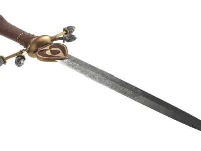 Dagger Ancient 3 3D model