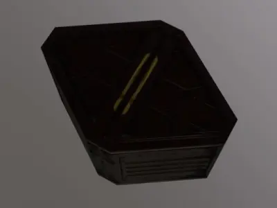 Crane Crate Low-poly 3D model