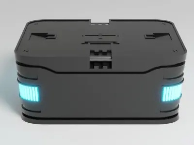 Sci-Fi Crate 4 Low-poly 3D model