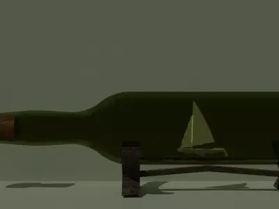 Bootleship Low-poly 3D model