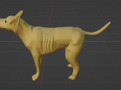 dog basemesh 3D model
