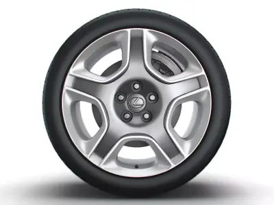 Lexus SC430 2006 wheel 3D model