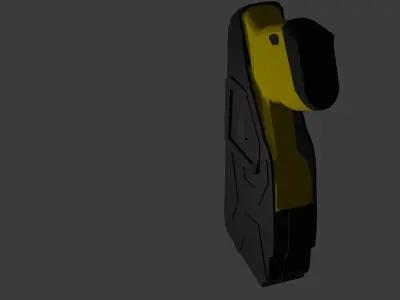 X2 Taser Blackhawk Holster Game Ready Low-poly 3D model