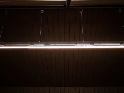 Celling Tube Shape Hanging Lamp Free 3D model