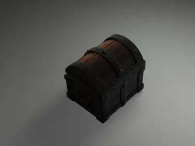 Medieval Treasure Chest 3D Model 3D model