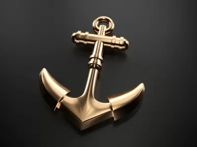 Anchor gold 3D model