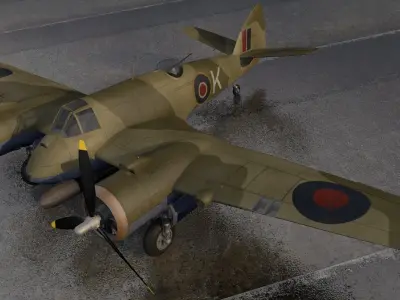 Bristol Beaufighter Mk-10 3D model