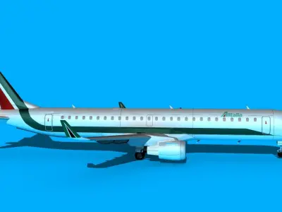 Embraer Emb-190 Alitalia 3D model