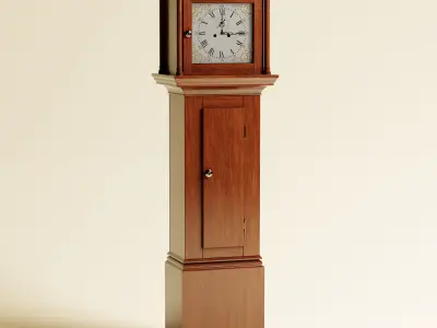 18th Century English Grandfather Clock 3D model