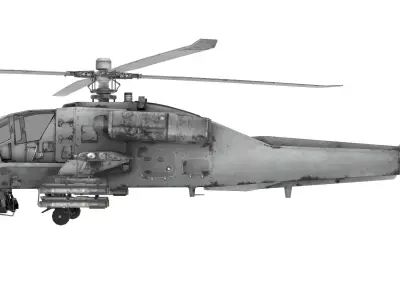 Apache AH-64D Free 3D model