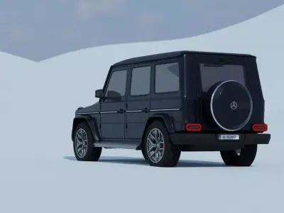 Rigged Mercedes G Wagon Model 3D model