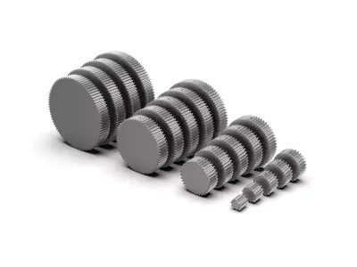 Spur Gear Set 3D print model