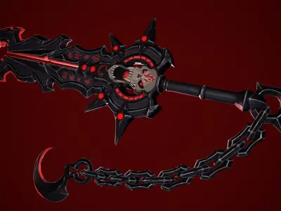 Stylize Sword Low-poly 3D model