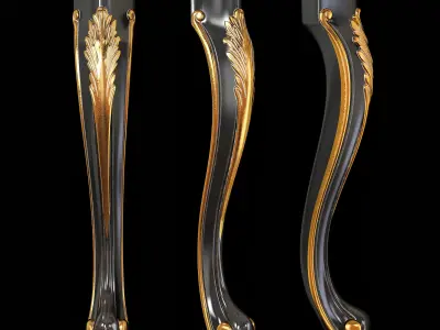 Classic leg 023 3D model