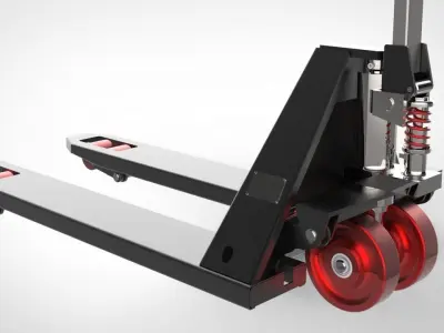 SMALL FORKLIFT TRUCK Low-poly 3D model