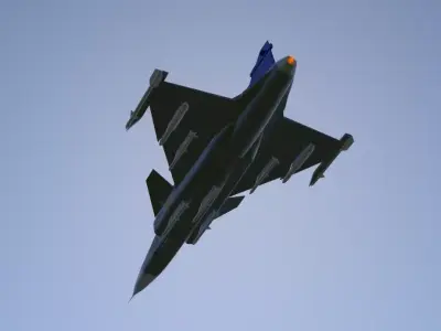  JAS 39 Gripen 3D Model Low-poly 3D model