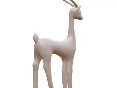 Deer statue 3D model