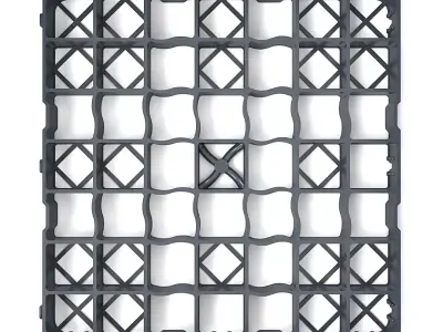 Industrial Plastic Pallet Floor Grid 3D model