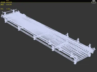 Roller conveyor 3D model order