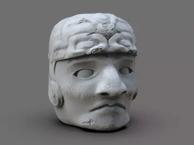 Olmeca Head 3D print model