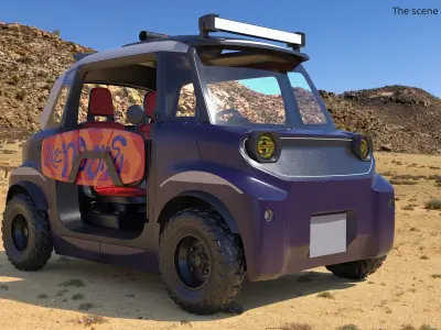  Electric Adventure Buggy Microcar Purple 
