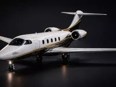 Private Jet 3D Model Business Aircraft 3D model