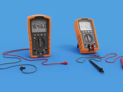 Digital Multimeter meter 3D model