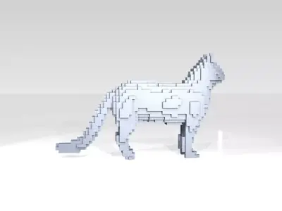 Cat Voxel 3D model