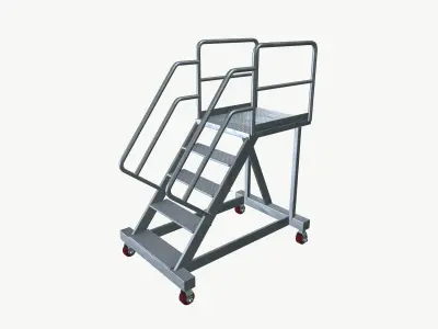 Ladder stand Low-poly 3D model purchase